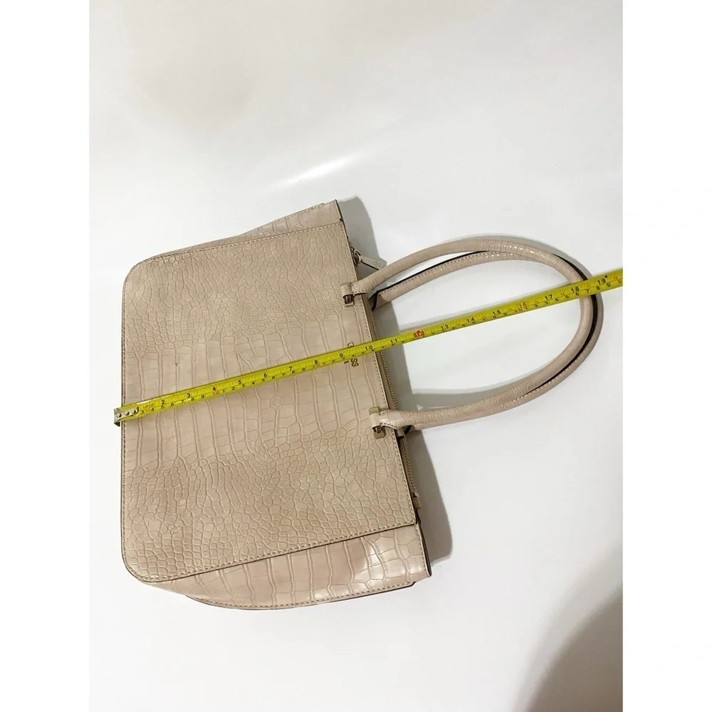 GUESS Croco Faux Leather Texture Tote Bag - Picture 9 of 16